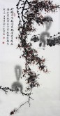 薛大庸（一級美術師）國畫動物松鼠畫 三尺豎幅《玲瓏乖巧眼閃光》9－2